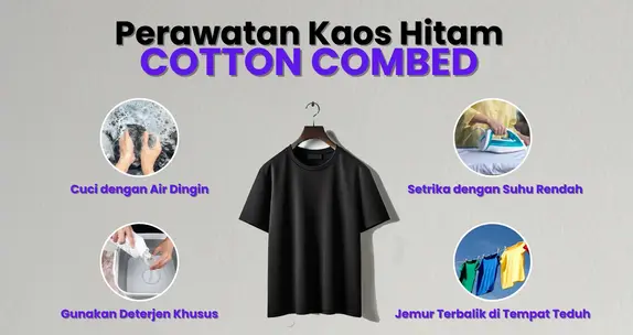 Rahasia Pabrik Agar Kaos Hitam Tidak Luntur dan Pudar, Bergini Caranya