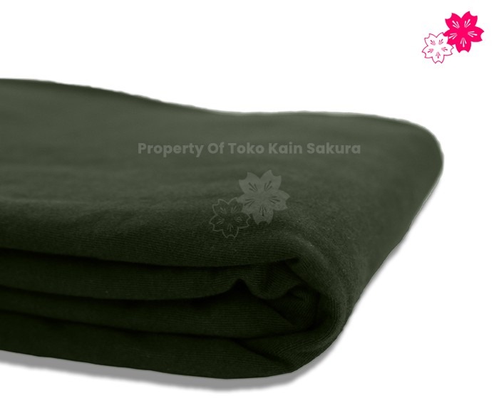 Cotton Combed 24s - Army Green