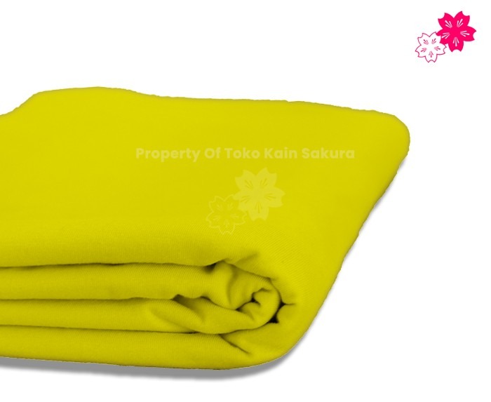 Cotton Combed 30s - Kuning Lemon