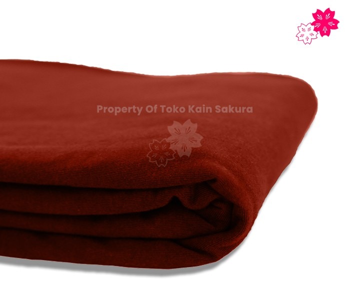 Cotton Combed 24s - Merah Bata