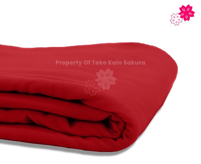 Cotton Combed 20s - Merah Cabe