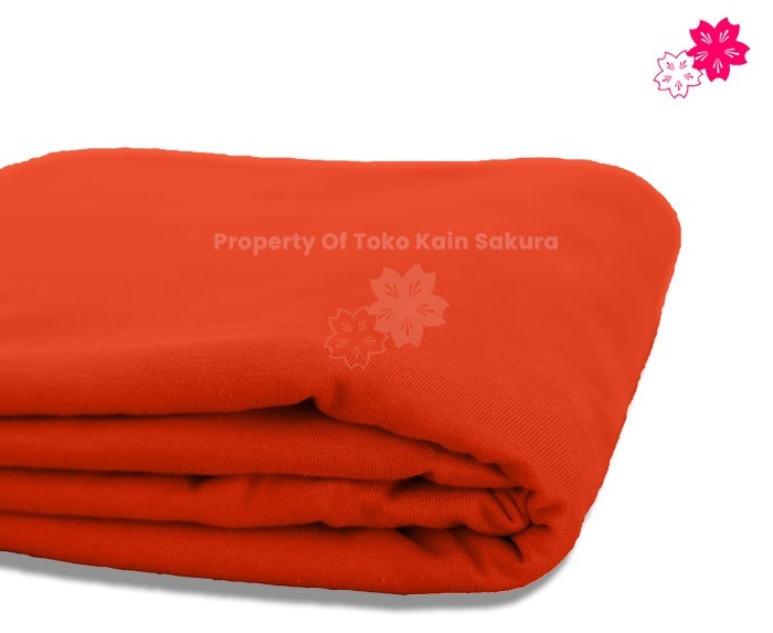 Cotton Combed 20s - Sunset Orange